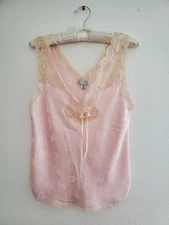 Christian Dior Saks Fifth Avenue Lace Camisole Peony Pink Bust 32 " Sz S? Petite