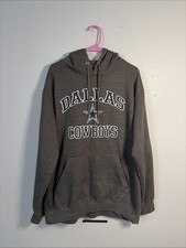 Dallas Cowboys NFL Football Gray Authentic Practice Fleece Hoodie Sweatshirt 2XL