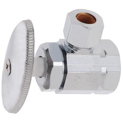 GRAINGER APPROVED 29-1001LF Water Supply Stop,Brass,Multi-Turn,3/8'' 5LYF0