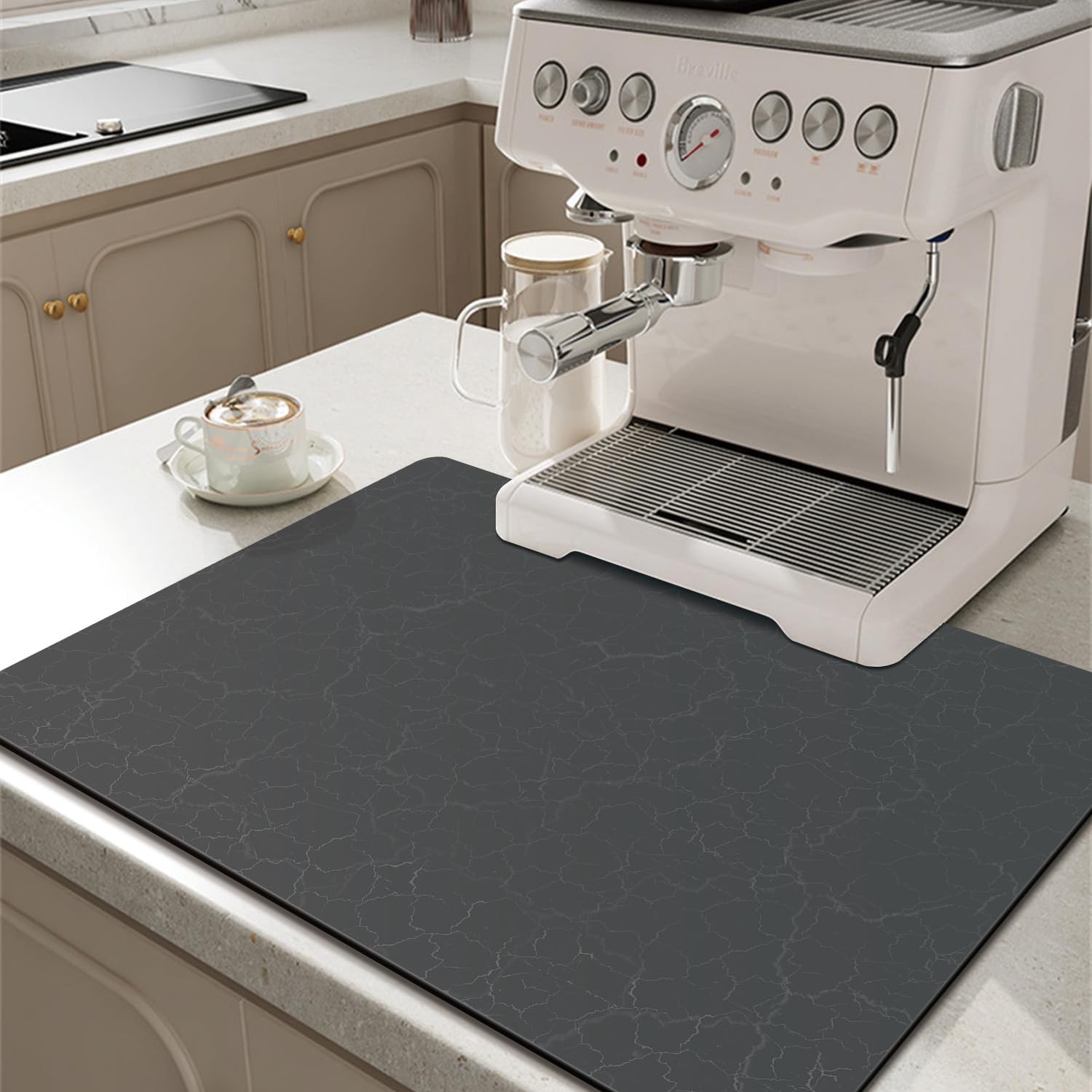 Mat Cafe Tray Pad Rubber Mats Abs...