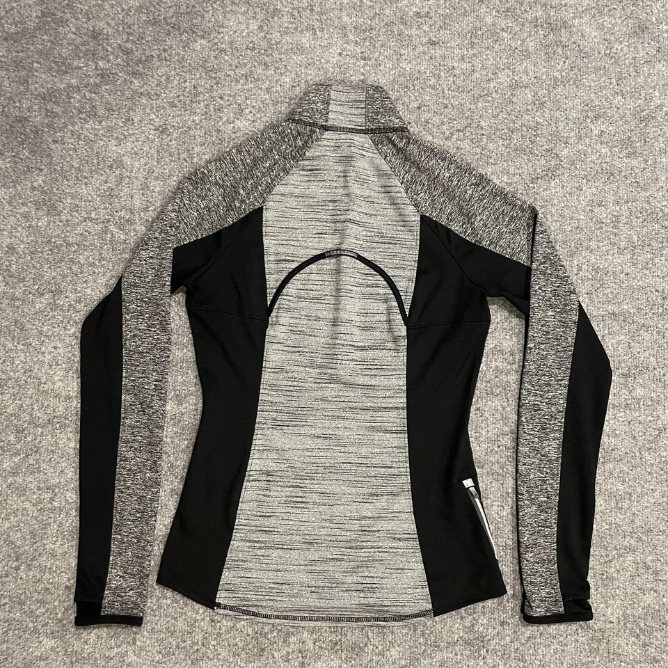 Pullover Athleta Running Wild Media Cremallera Mujer S Gris Negro Manga Larga Atlético Foto 2 de 4