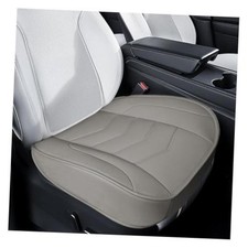 Luxury Faux Leather Car Seat Cover - Anti-Slip Waterproof Drive Seat Gray
