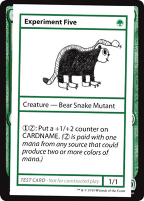 Experiment Five (No PW Symbol) Light Play, English Magic the Gathering MTG The L