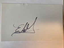 Elieser Hernandez Autograph 3x5 - Marlins, Brewers, Dodgers VERY TUFF AUTO
