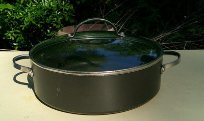 Anolon 12'' 5 Qt Saute Pan w/ Lid Nonstick Deep Skillet 4.7L Dual Handle