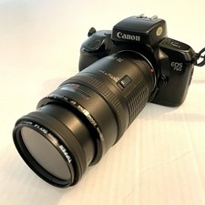 Canon EOS 750 35mm SLR Film Camera EF 70-210mm f4 Lens Tiffen SKY Filter Works *