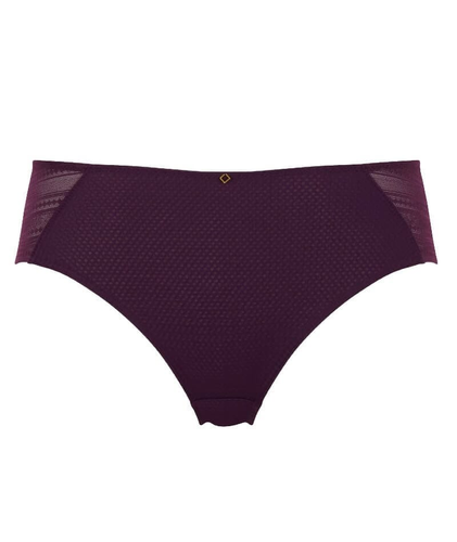 Panache AUBERGINE Mid-Rise Serene Brief Panty, US X-Small - Picture 4 of 4