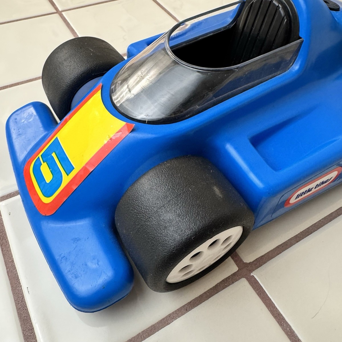 Vintage Little Tikes Blue Number 5 Indy Car - Race Car - F1 Grand