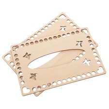 2pcs Häkelkorb Wellenbasis DIY Häkelkörbe Basis Holzbasis für Korb
