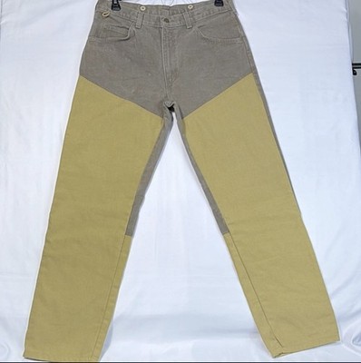 Vintage 90s Wrangler Mens Size 34x32 Faded Hunting Field Brush Denim Jean Brown