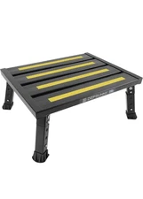 Adjustable Height Aluminum RV Step Stool Stable Foldable Platform Support 1k lbs
