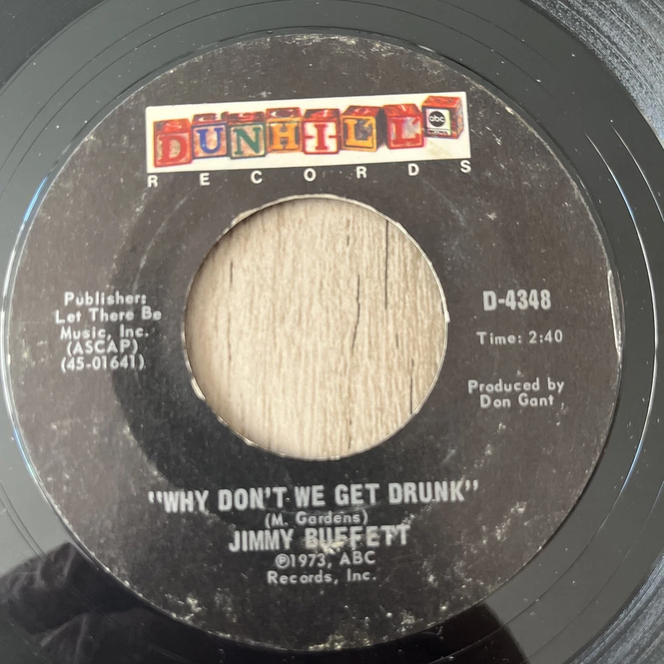 Jimmy Buffett – Why Don't we get Drunk / The Great Filling Station Holdup 45 rpm Foto 3 de 4