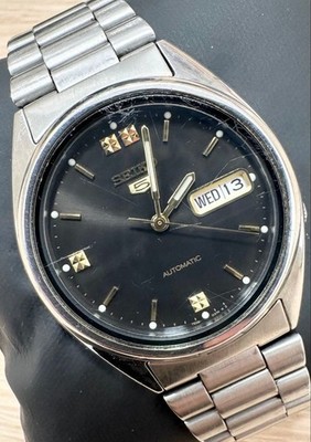 Seiko 5 Sports Men's Black Watch - 7S26-3040 for sale online | eBay