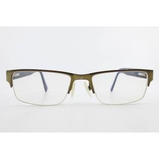 Armani Exchange AX 1015 6069 Olive Green Blue Semi Rimless Eyeglass Frames 52-17