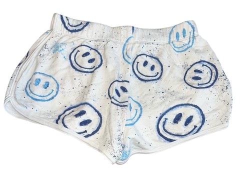 Flowers By Zoe Girls Airbrush Happy Face Lounge Shorts Size XL(14) - Picture 3 of 3