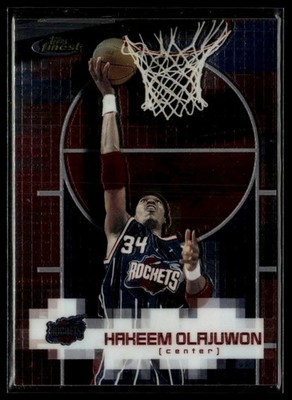 Hakeem Olajuwon 2000-01 Finest #110 Houston Rockets