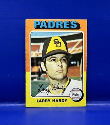 1975 Topps Baseball Card # 112 Larry Hardy RC Rookie San Diego Padres