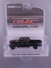 2024 Greenlight 2022 GMC Sierra 2500 HD Denali Black Karson Exclusive 1:64 Scale