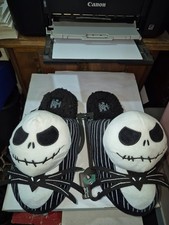 Nightmare Before Christmas Unisex 13/14 Jack Skellington Slippers Disney DR47