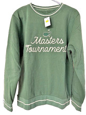2026 Masters Tournament Green Script Crew Neck Golf Sweatshirt Large NWT  