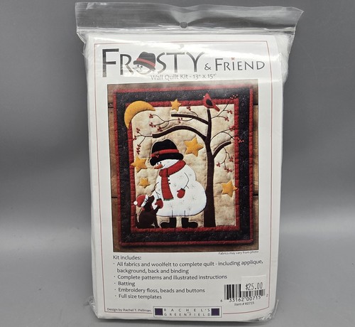 Rachel's of Greenfield 13x15" FROSTY & FRIEND Wand Quilt Kit Schneemann Winter Weihnachten - Bild 1 von 6