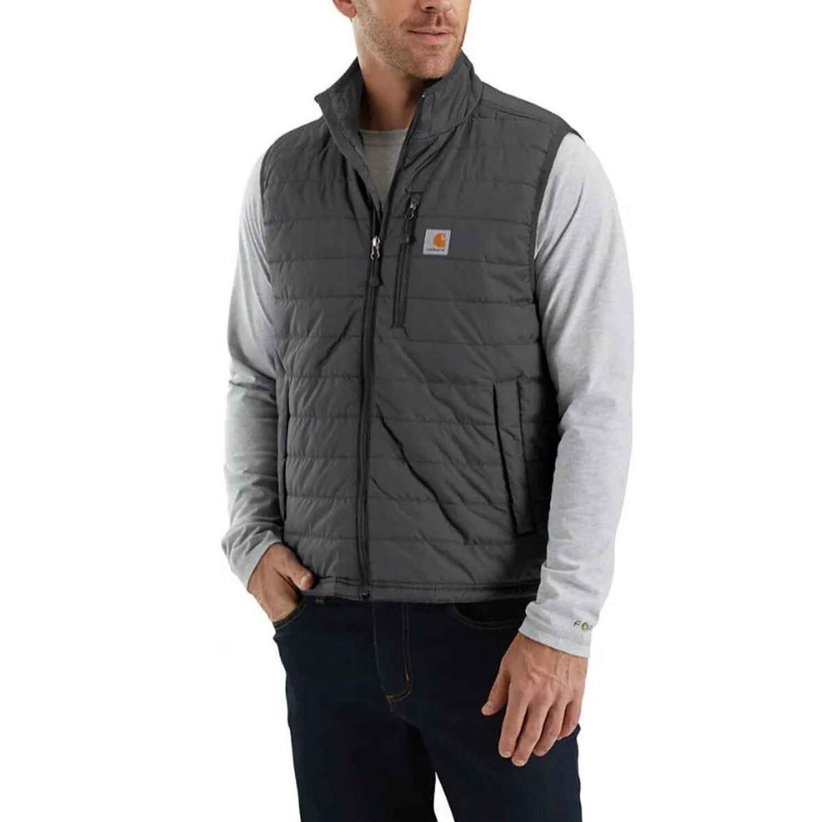 A Carhartt Vest Mens XL Black Rain Defender Relaxed Fit 102286
