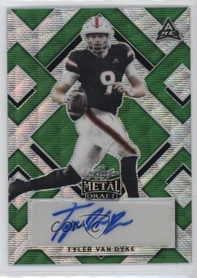 2022 Leaf Metal Draft Green Wave 3/7 Tyler Van Dyke #BA-TVD Auto 0sr1