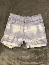 Old Navy Girls Shorts Denim Tie Dye Utility Pocket Kids School Summer Sz 7