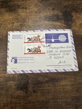 Vintage Poland Airmail And Envelope Cover 1980 Philatelic Exposition Polska 73