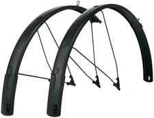 SKS B56 Bluemels Style Full Coverage Aluminum Fender Set, 700c, Matte Black