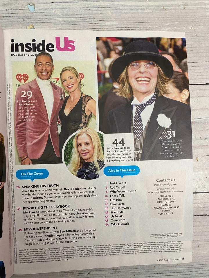 US Weekly Issue 44 November 3, 2025 - Golden Bachelor Mel Owens J.Lo Exclusive - Image 2 of 2