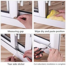 10M Self-Adhesive Draught Excluder Brush Strip Casement Door Window Seal Tape
