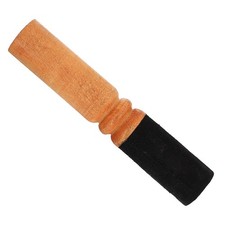 Wooden Singing Bowl Stick PU Wrapped Beige Sound Bowl Accessory for Home