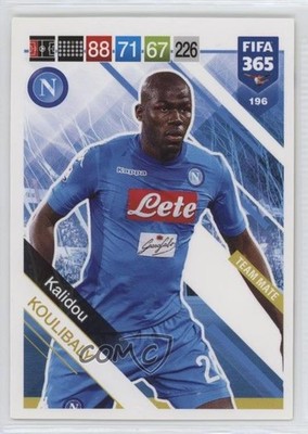 2018-19 Panini Adrenalyn XL Fifa 365 Team Mate Kalidou Koulibaly #196 0jf5