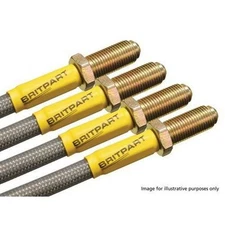 Land Rover Defender 90 Braided Brake Hoses to VIN WA159806 New - DA2400S