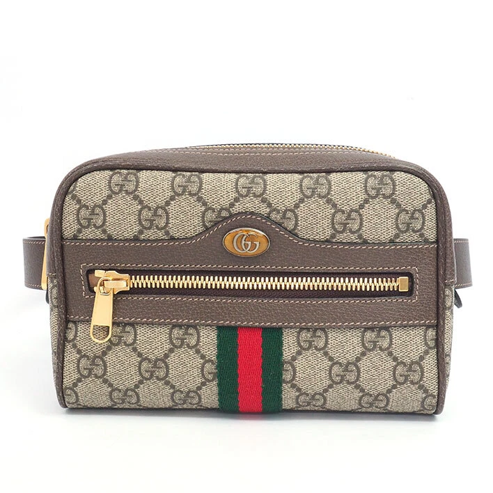 Gucci Brown GG Supreme Ophidia Small Belt Bag from Japan