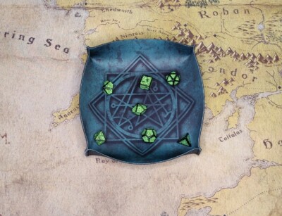 Eldritch Dice Bowl, Portable D&D Dice Tray, Lightweight rolling dice tray gift
