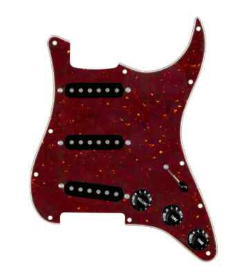 920D Custom Texas Grit Strat Guitar 7 Way Loaded Pickguard Tortoise / Black