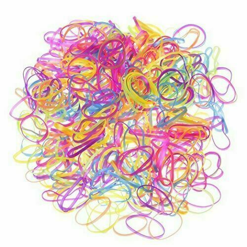 Colorful Elastic Bands Hair Rubber Bands Hair Ties, 2200 Pieces - Picture 1 of 8