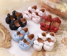 1/6 BJD Doll Satin Bow Mary Jane Shoes 4.4cm X 2.1cm