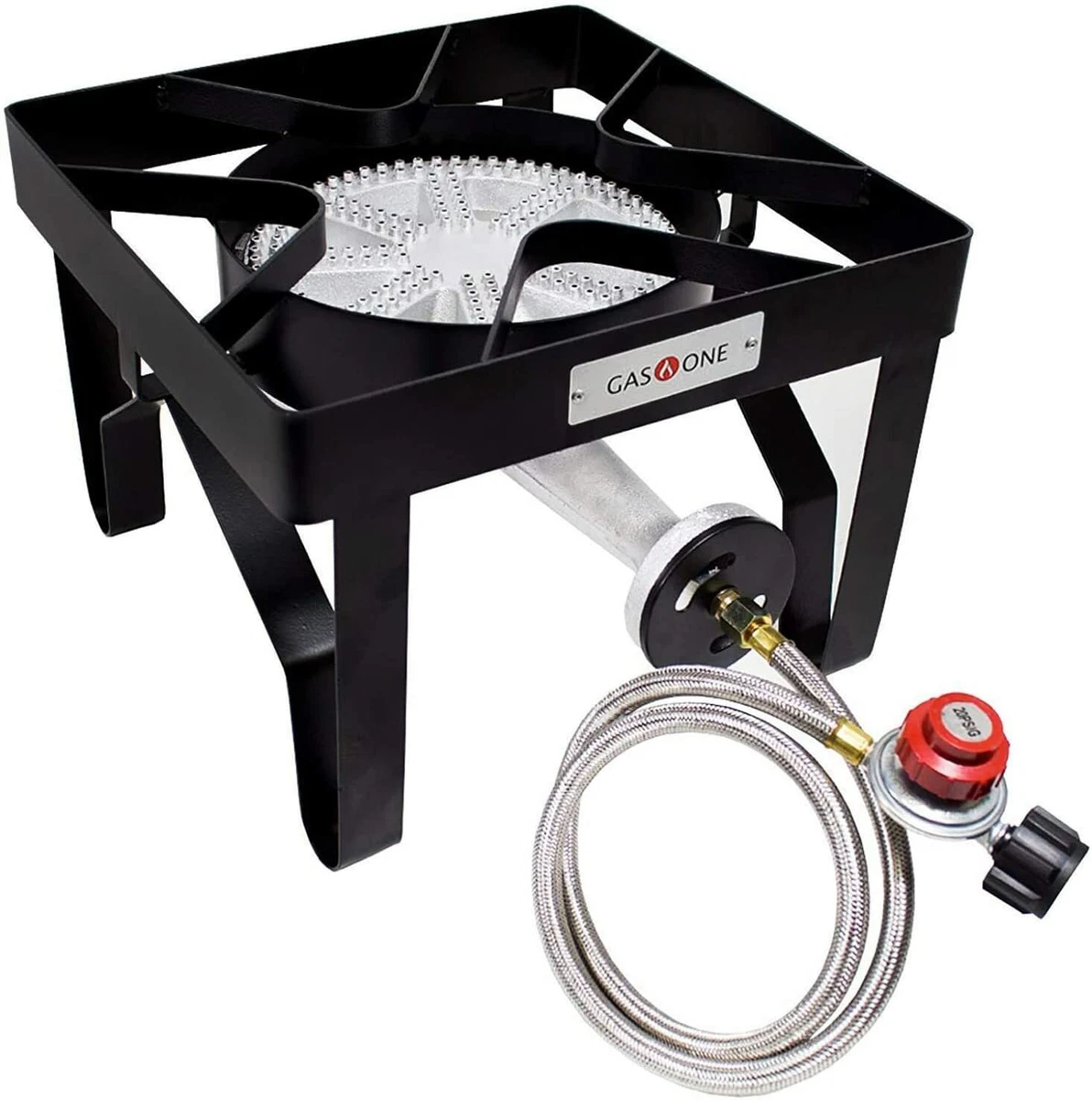 Portable Outdoor Stove Propane Gas Cooker Square Heavy Duty Single Burner  Home | eBay