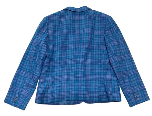 Vintage Pendleton karierter Rockanzug 9/10 100 % Schurwolle blau hergestellt in den USA für Damen - Bild 3 von 6