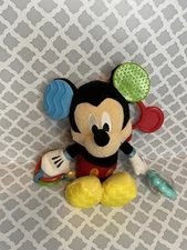 Disney KIDS PREFERRED Baby Mickey Mouse On The Go Pull Down Activity Toy EUC