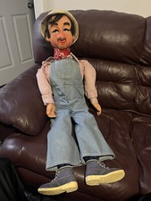 1975 Maher Studios Craig Lovik Ventriloquist Dummy Farmer Boy 34” w/ Case