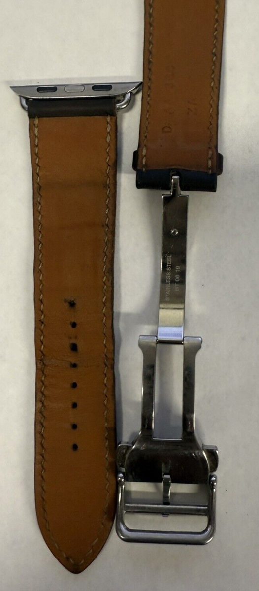 Genuine Apple Watch Hermes Ebene Single Tour Deployment Buckle