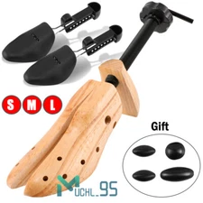 2-Way Wooden Adjustable Shoe Stretcher Expander For Men Women Boot Size US 5-13