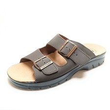 FLY FLOT 62044 T. MORO MARRONE CIABATTE SANDALI FIBBIE CINTURINI ARIZONA UOMO