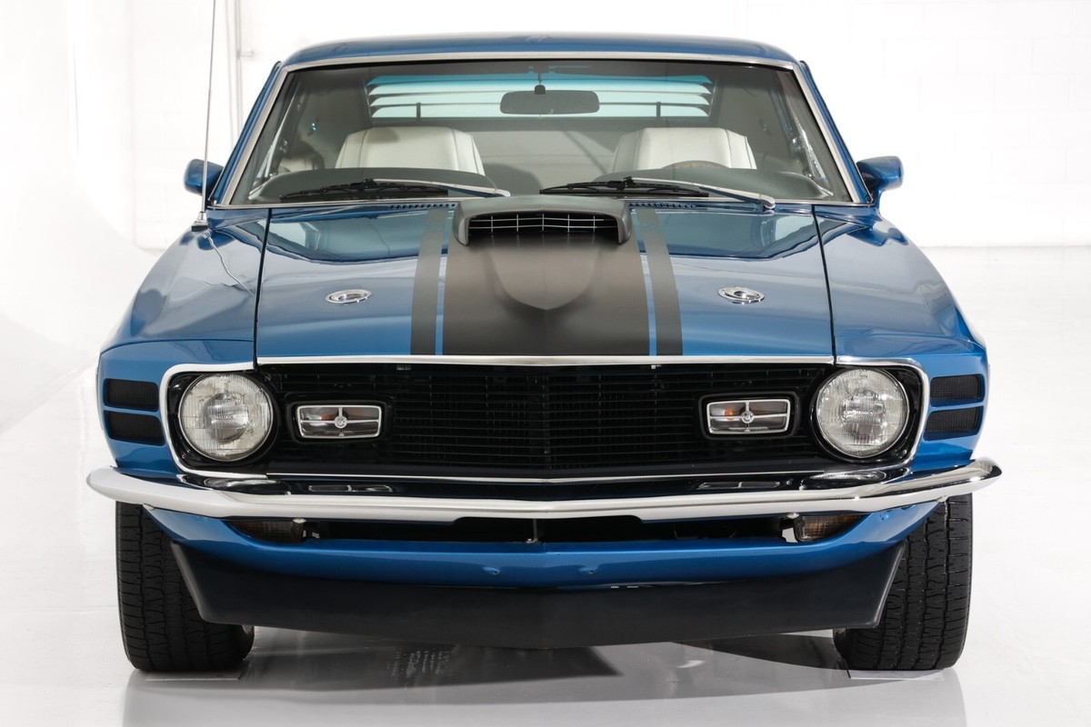 1970 Ford Mustang Mach 1 351 Cleveland (Front) POSTER 24 X 36 INCH