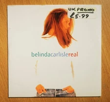 BELINDA CARLISLE CD Real UK PROMO Card Slip-in Sleeve 10 Track EX / UNPLAYED