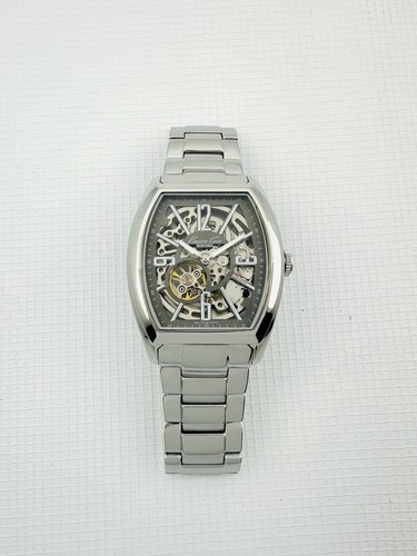Kenneth Cole NY KC9033 Men's Automatic Skeleton Barrel Shape Case Dress Watch - Picture 8 of 24